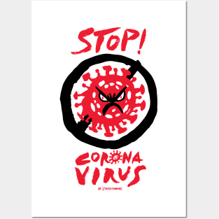 Stop Coronavirus Posters and Art